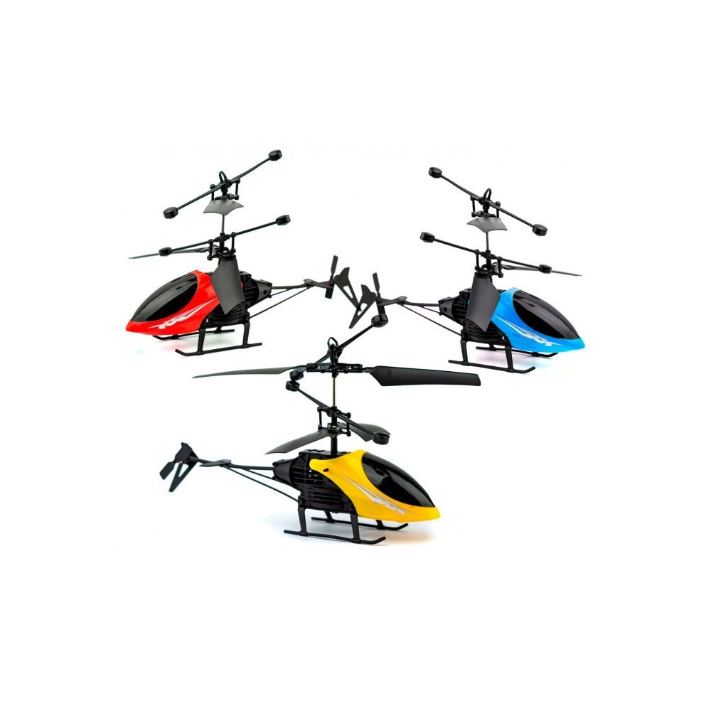  Mini hélicoptère à LED Predator télé-commandé à double  hélices
