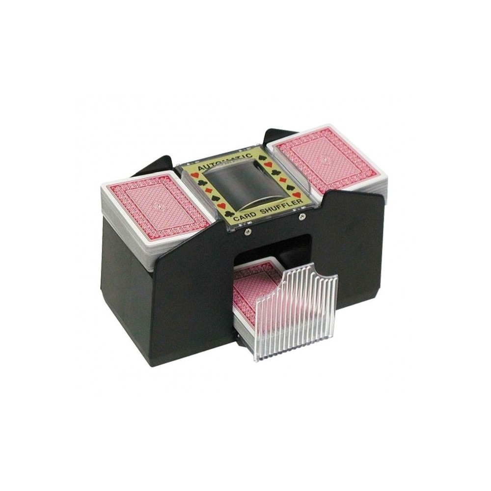 390623 Set de poker DELUXE avec mélangeur double sortie 200 jetons + tapis