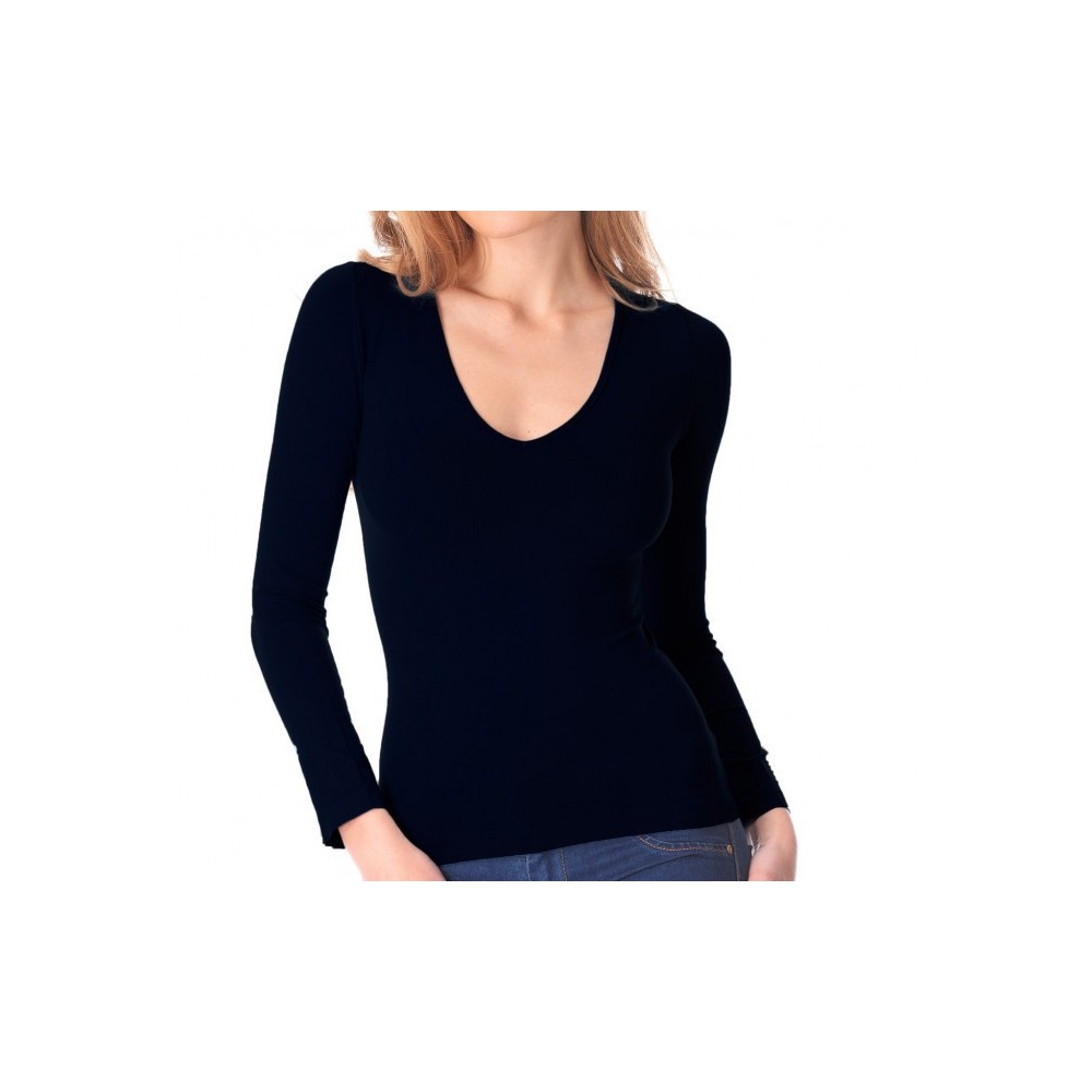 VKA25 Pack 5 t-shirts à manches longues thermiques, intérieur polaire  mod.ANAIS