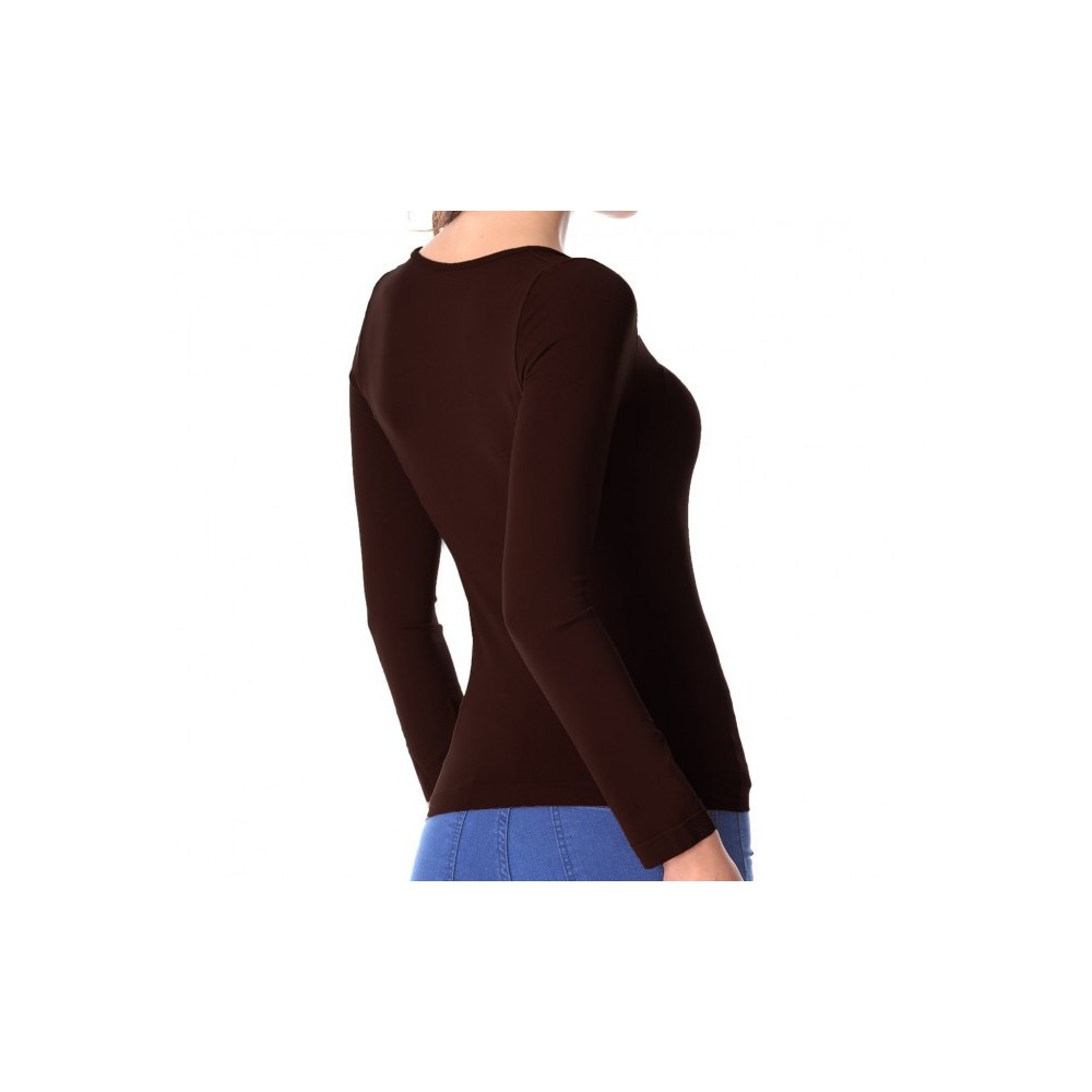 VKA25 Pack 5 t-shirts à manches longues thermiques, intérieur polaire  mod.ANAIS