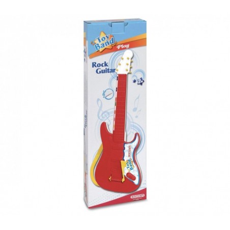 BONTEMPI 205401 guitare rock avec bandoulière hawaïenne, 6 cordes en nylon