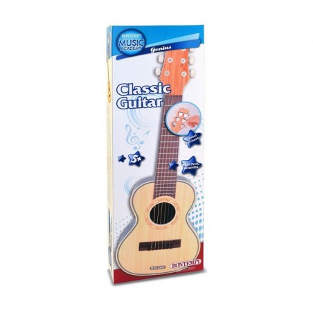 BONTEMPI 205401 guitare rock avec bandoulière hawaïenne, 6 cordes en nylon