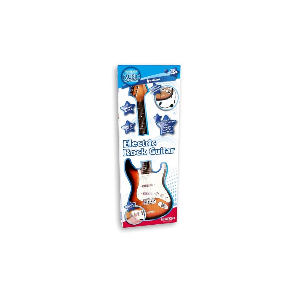  BONTEMPI 207015 Guitare classique pour enfants, cordes en nylon et plectre