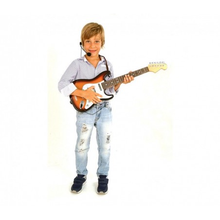  BONTEMPI 207015 Guitare classique pour enfants, cordes en nylon et plectre