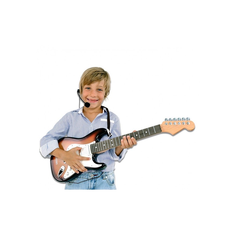  BONTEMPI 207015 Guitare classique pour enfants, cordes en nylon et plectre