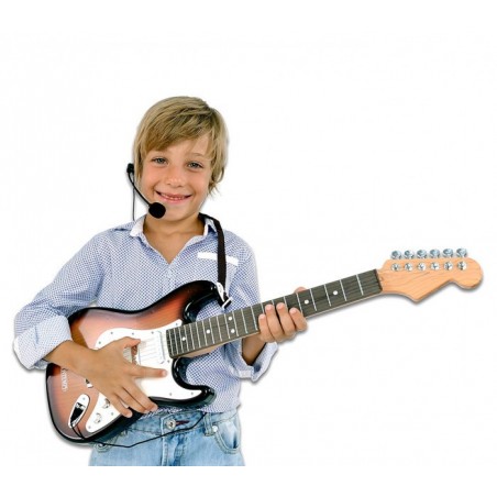  BONTEMPI 207015 Guitare classique pour enfants, cordes en nylon et plectre