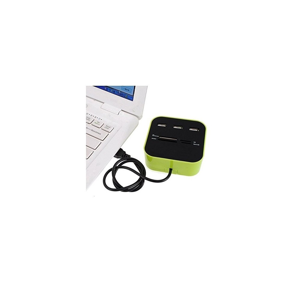 Lecteur / Adaptateur de carte 3 ports USB 2.0...