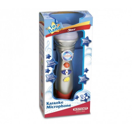 BONTEMPI 401709 Microphone de scène avec mélodies et effets de lumiéres
