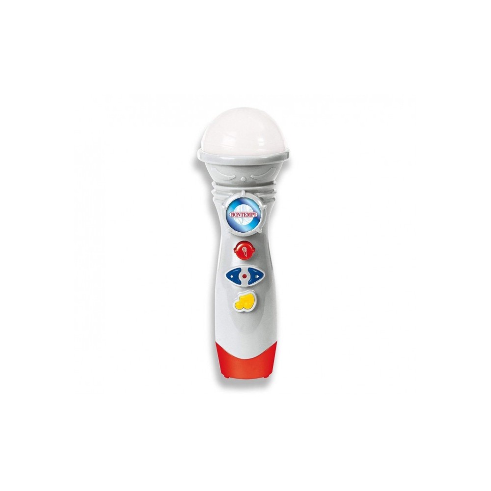 BONTEMPI 401709 Microphone de scène avec mélodies et effets de lumiéres