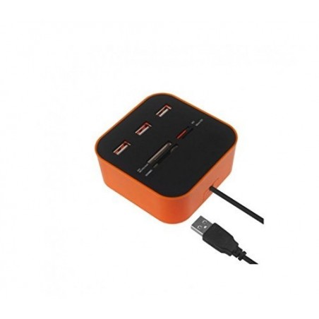 Lecteur / Adaptateur de carte 3 ports USB 2.0 SD TF-M2-MS-CARD