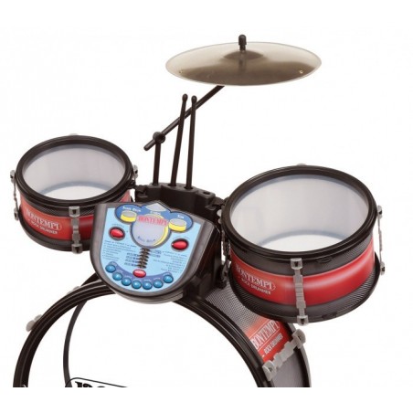 BONTEMPI 514504 - Batterie de 4 éléments avec baguettes, tabouret, symablalle