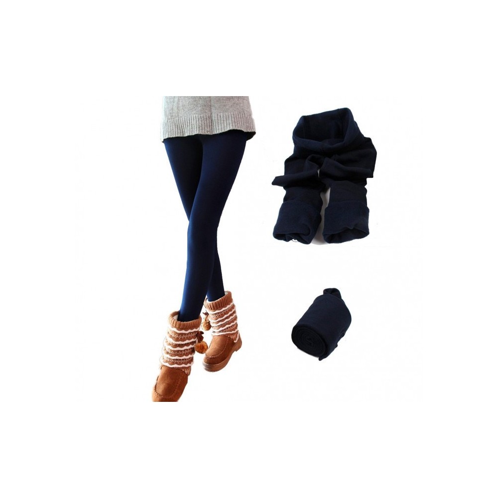 Ensemble de 5 leggings thermiques GAIA pour femmes avec intérieur polaire