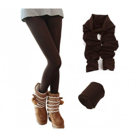 Ensemble de 5 leggings thermiques UHRA pour femmes avec intérieur polaire 