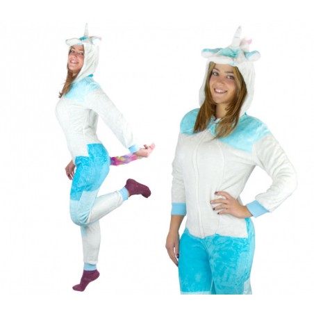 Pyjama polaire combi Cosplay Animal LICORNE Tailles de XS à XXL