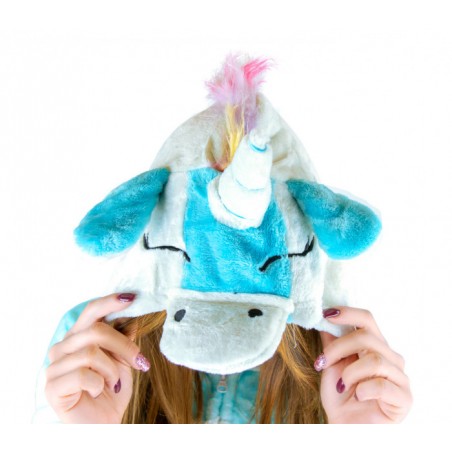 Pyjama polaire combi Cosplay Animal LICORNE Tailles de XS à XXL