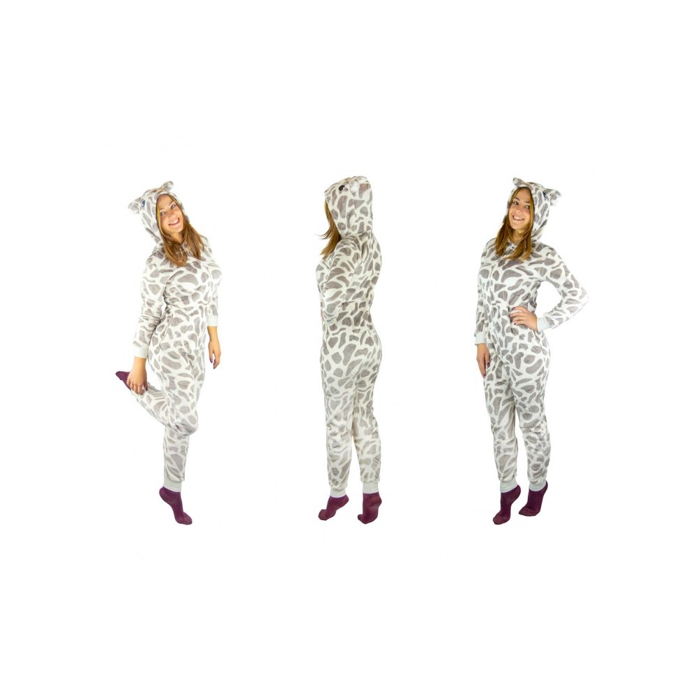 Pyjama polaire combi Cosplay Animal GIRAFE Tailles de XS à XXL