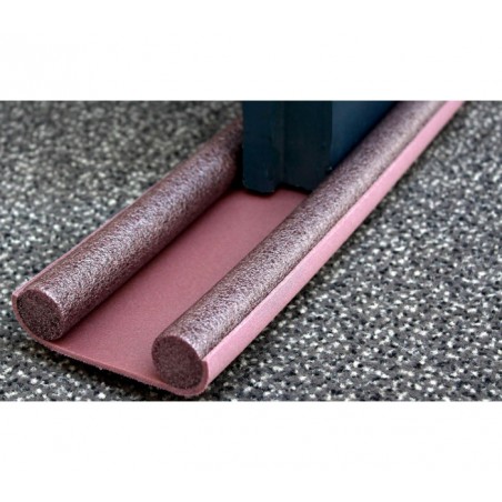 1470 Double Boudin de porte stop froid  pour portes 95x950mm marron