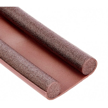 1470 Double Boudin de porte stop froid  pour portes 95x950mm marron