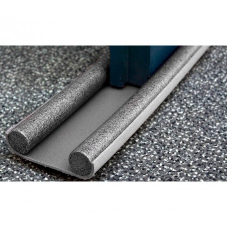 1470 Double Boudin de porte stop froid  pour portes 95x950mm gris