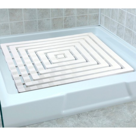 002014 Caillebotis douche en plastique trame antifongique antidérapante 60x60cm