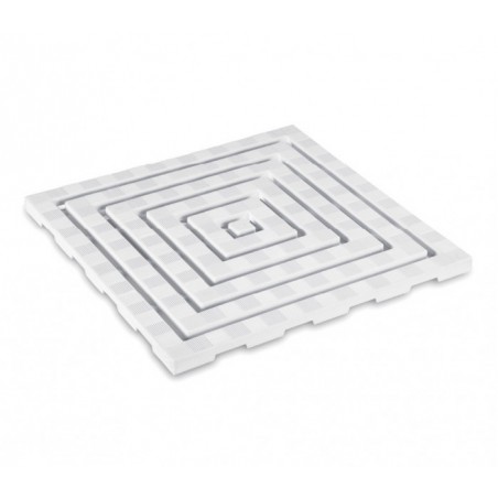 002014 Caillebotis douche en plastique trame antifongique antidérapante 60x60cm
