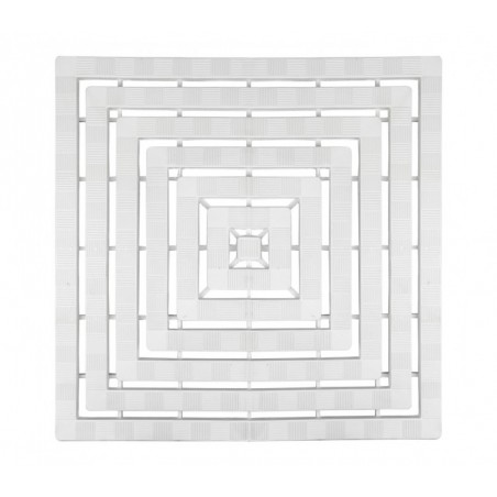 002014 Caillebotis douche en plastique trame antifongique antidérapante 60x60cm