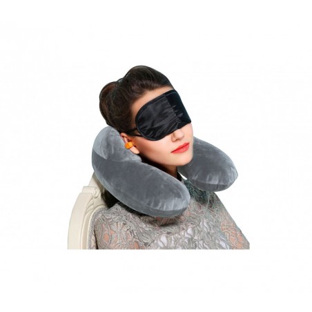 851094 Kit de voyage Travel Comfort Coussin masque et bouchons d'oreilles