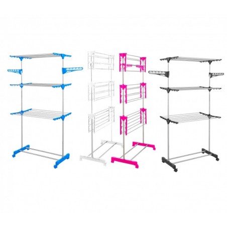 JL8188 Etendoir  JOLI 3 étages avec système economie d'espace 165x78x42cm