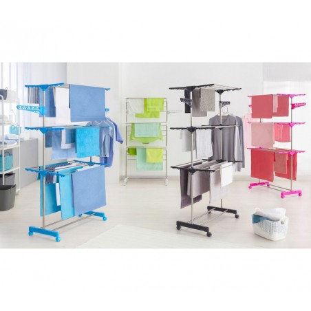 JL8188 Etendoir  JOLI 3 étages avec système economie d'espace 165x78x42cm