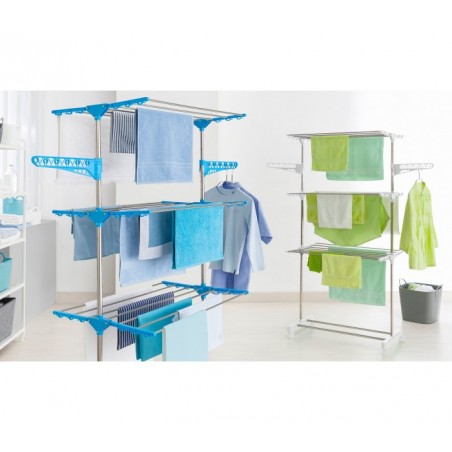 JL8188 Etendoir  JOLI 3 étages avec système economie d'espace 165x78x42cm