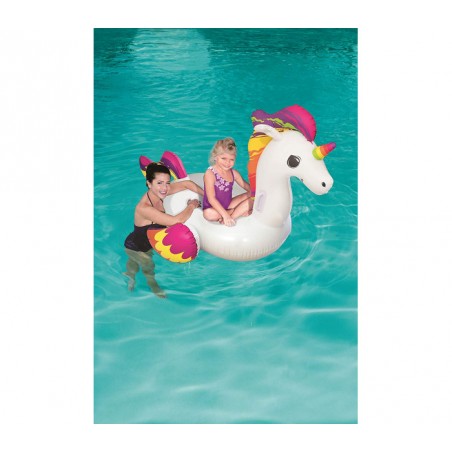 41114 Licorne gonflable à chevaucher 165 x 145 cm BESTWAY avec poignées