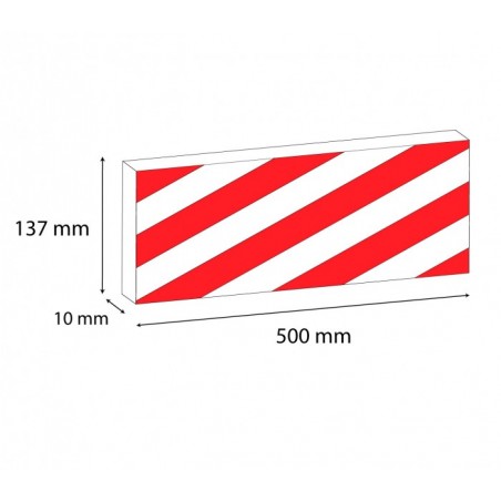 1810 05 Geko Box Large 2 Panneaux adhésifs antichocs pour garage 50x13cm