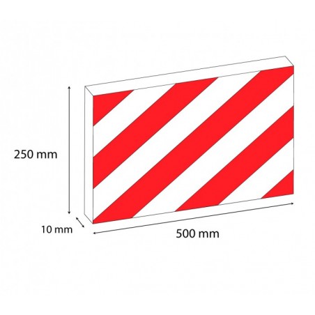 1810 05 Geko Box Large 2 Panneaux adhésifs antichocs pour garage 50x24 cm