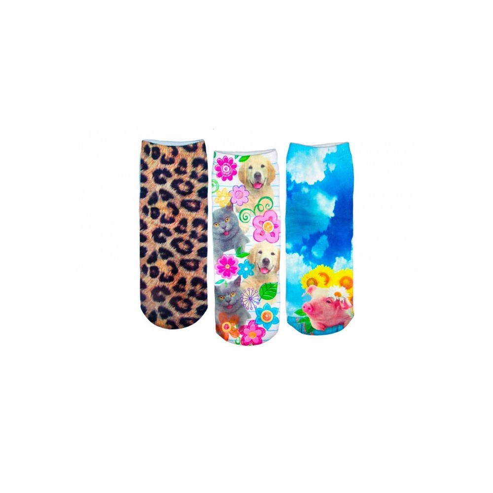 Pack 3 paires de chaussettes FUNNY ANIMALS pour...