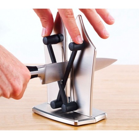 182641 Aiguiseur de couteaux lames 3 en 1 BAVARIAN universal Ressort automatique
