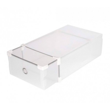 14917 Ensemble de 5 boîtes pour organiser les chaussures avec bords métalliques empilables