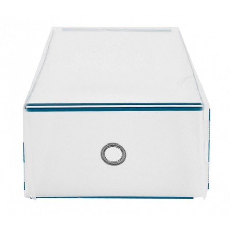 14917 Ensemble de 5 boîtes pour organiser les chaussures avec bords métalliques empilables