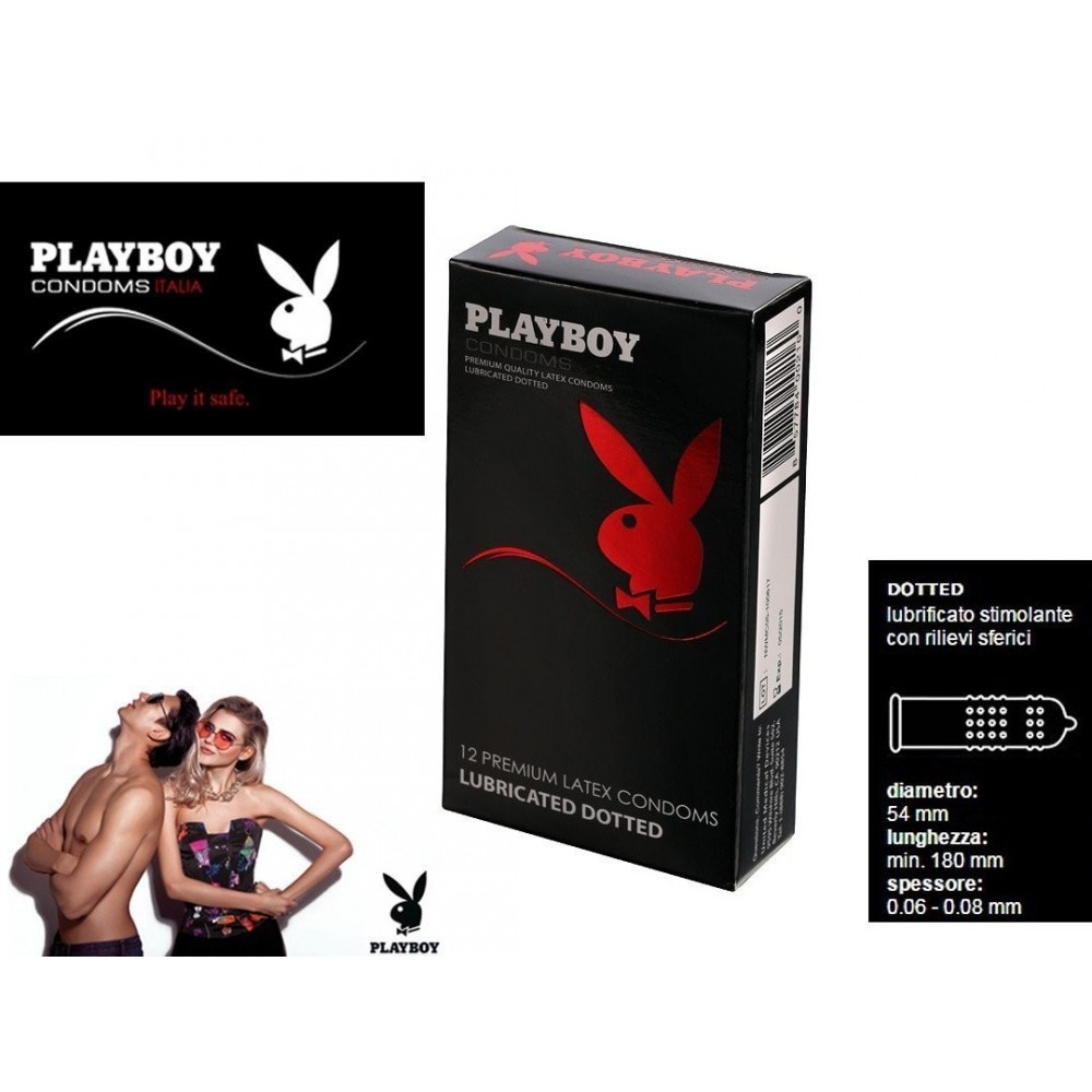 Pack 12 préservatifs Stimulant - sensibilité maximales - PLAYBOY- boite rouge