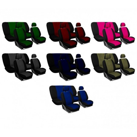 CU012 Housses de protection sièges voiture COORDINATE Xone 100% coton couleur unie