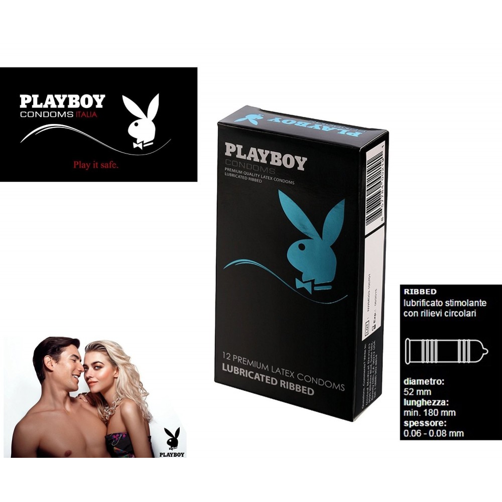 Pack 12 préservatif stimulation super /relief pour sensibilité maximale- PLAYBOY