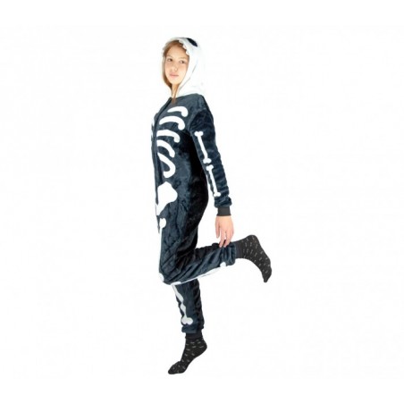 B1822 Pyjama Cosplay Unisexe SQUELETTE pour les enfants de 4 à 14 ans