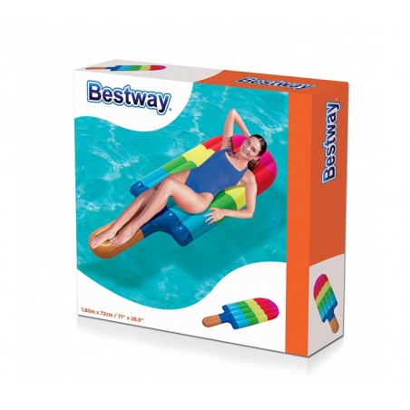 43161 Matelas gonflable géant  en forme de batonnet glace   BESTWAY 180 x 0,72 cm