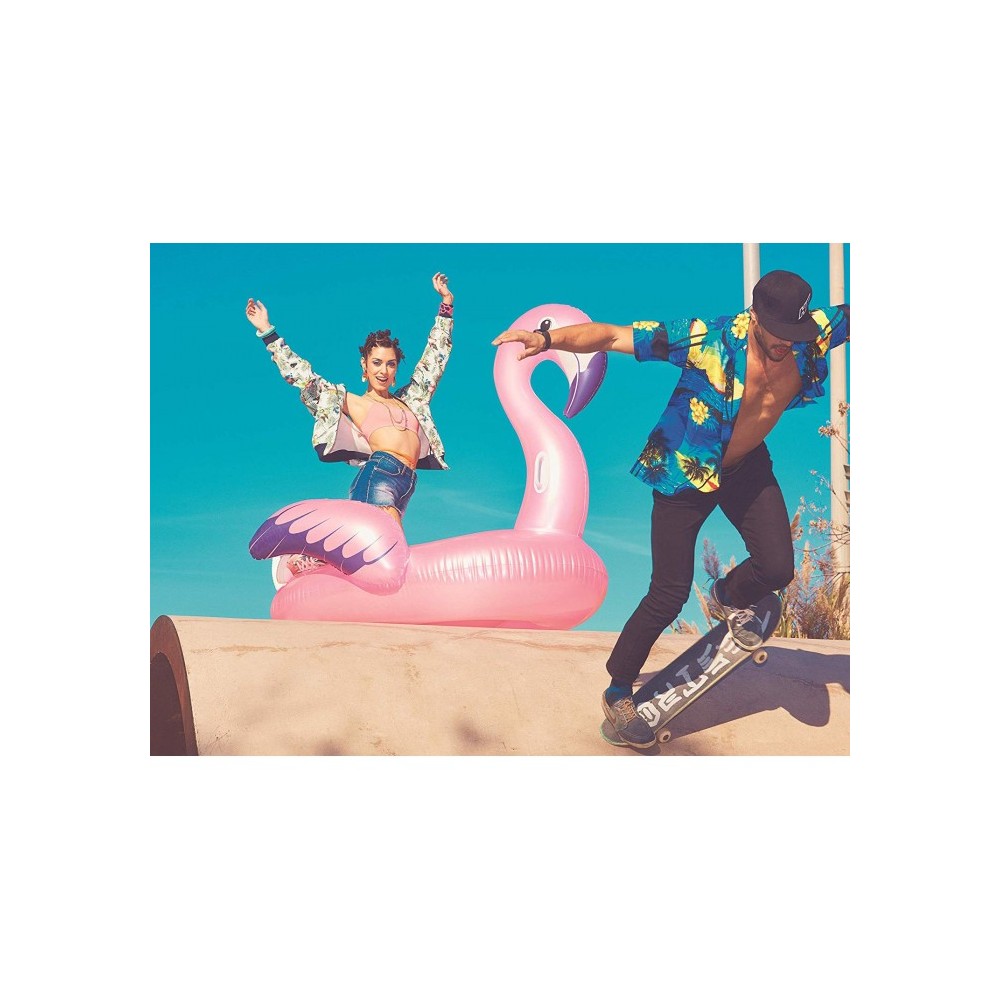 41119 Bouée gonflable géante Flamant rose de...
