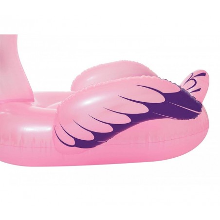 41119 Bouée gonflable géante Flamant rose de luxe BESTWAY de 173 x 170 cm