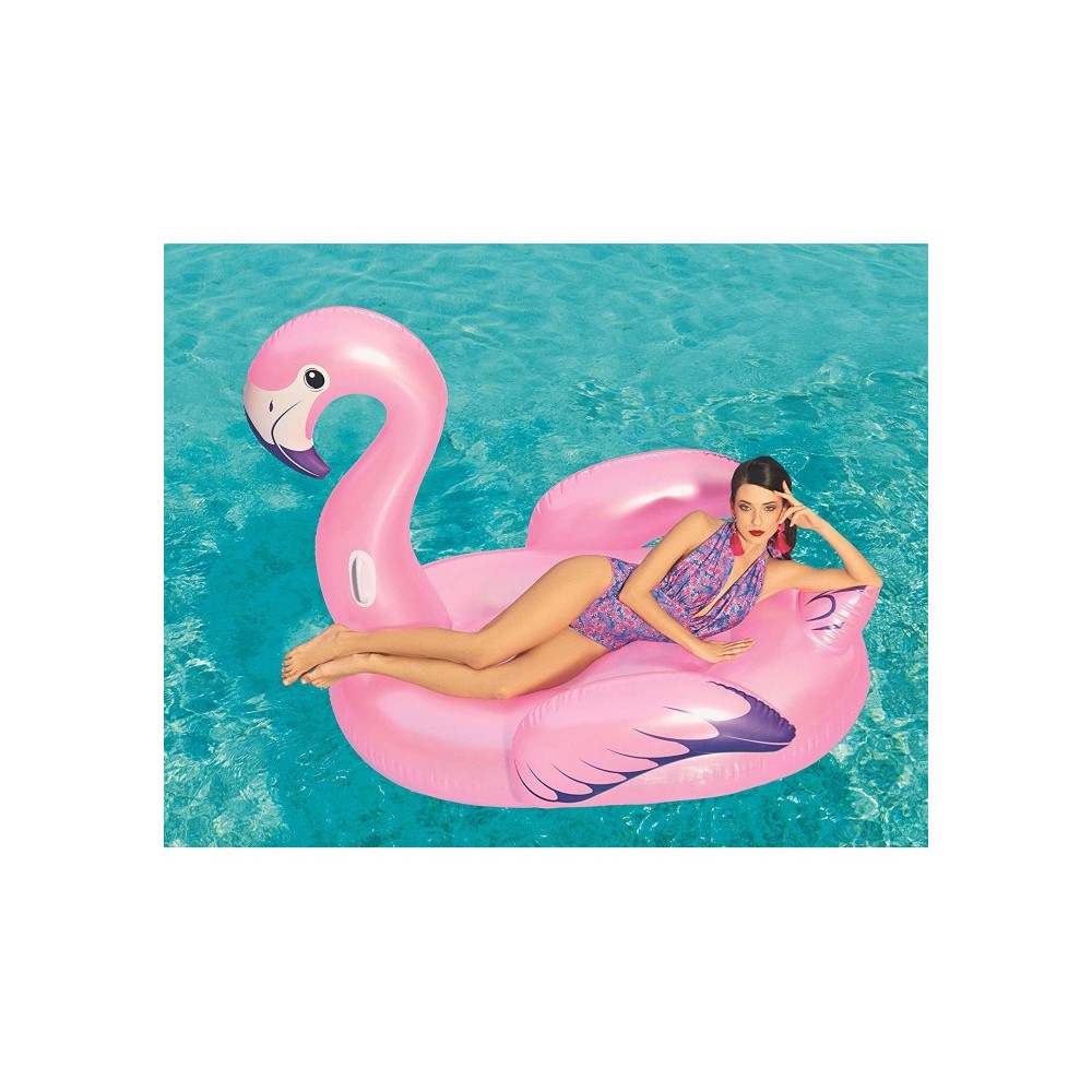 41119 Bouée gonflable géante Flamant rose de...