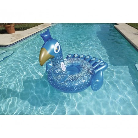 41101 Bouée gonflable géante en forme de Paon royal BESTWAY 198 x 164 cm