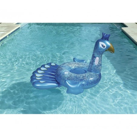 41101 Bouée gonflable géante en forme de Paon royal BESTWAY 198 x 164 cm
