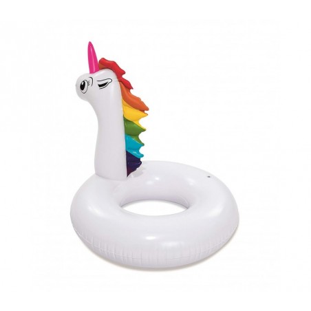 36123 Bouée gonflable en forme de Licorne BESTWAY pour les enfants de 12 ans et +  163x131cm