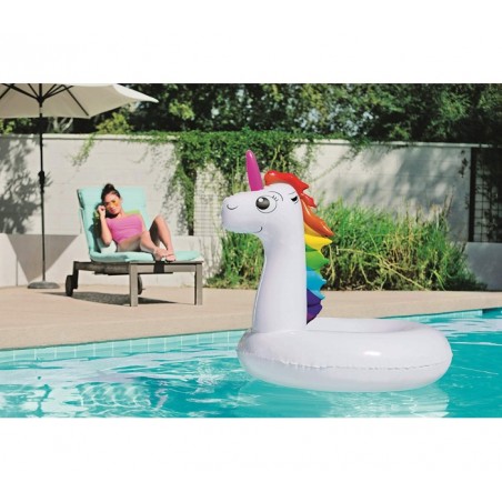 36123 Bouée gonflable en forme de Licorne BESTWAY pour les enfants de 12 ans et +  163x131cm