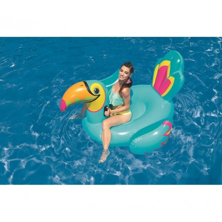 41126 Bouée  géante gonflable en forme de Toucan BESTWAY 207 x 150 cm